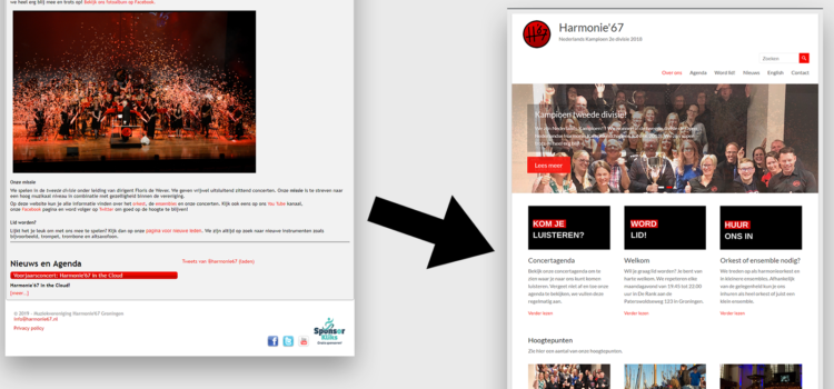 Nieuwe website! Nieuwe website!